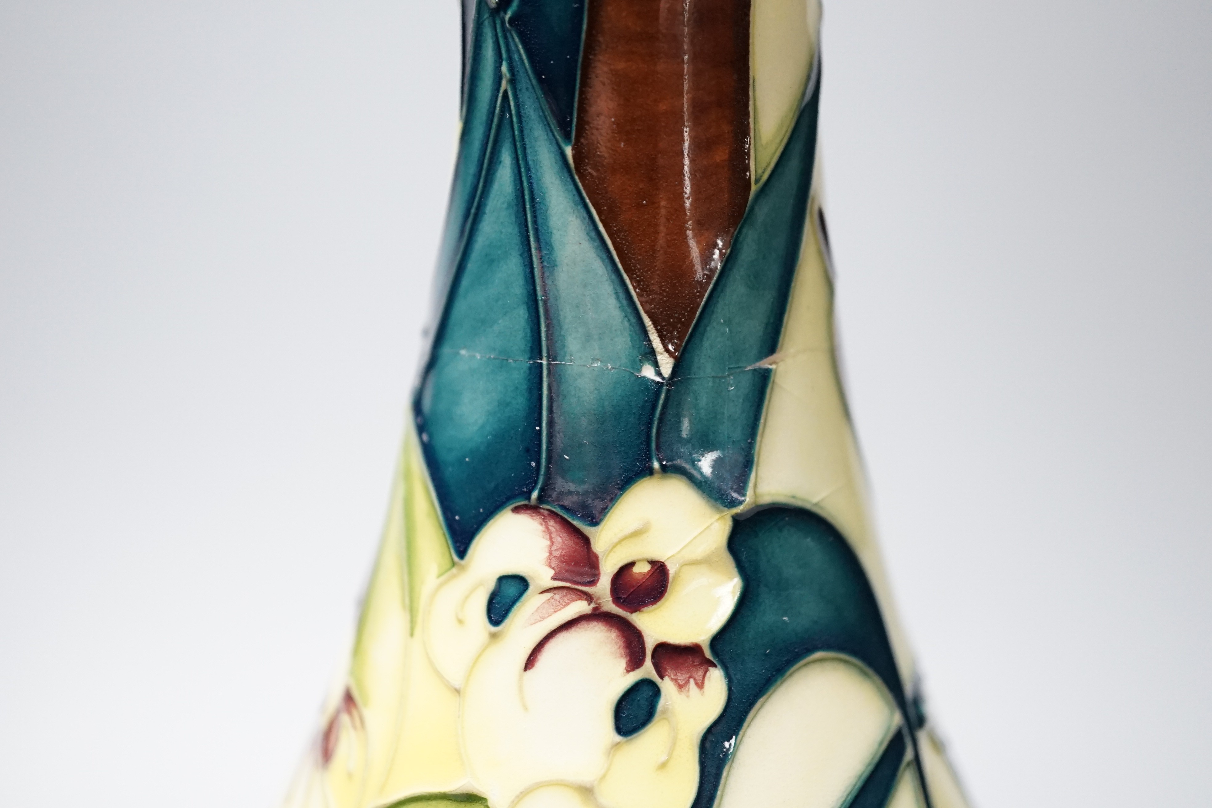 A Moorcroft pottery vase, decorated with the 